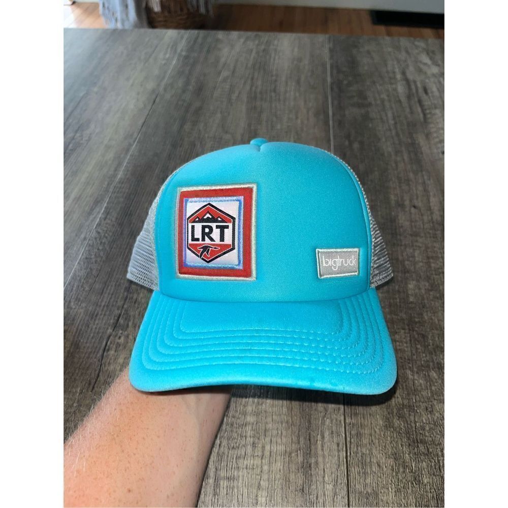 Bigtruck Gray Trucker Hat LRT Patch SnapBack blue